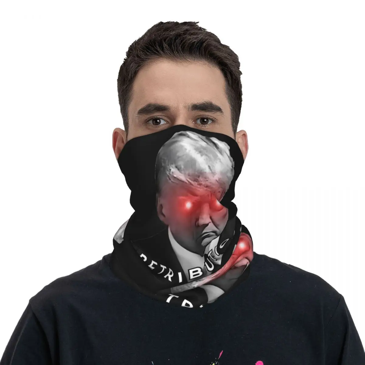 Outdoor Sports Balaclava Fight Trump Assassination Attempt Cycling Mask Neck Warmer Face Masks Cool Hiking Dustproof Neck Gaiter