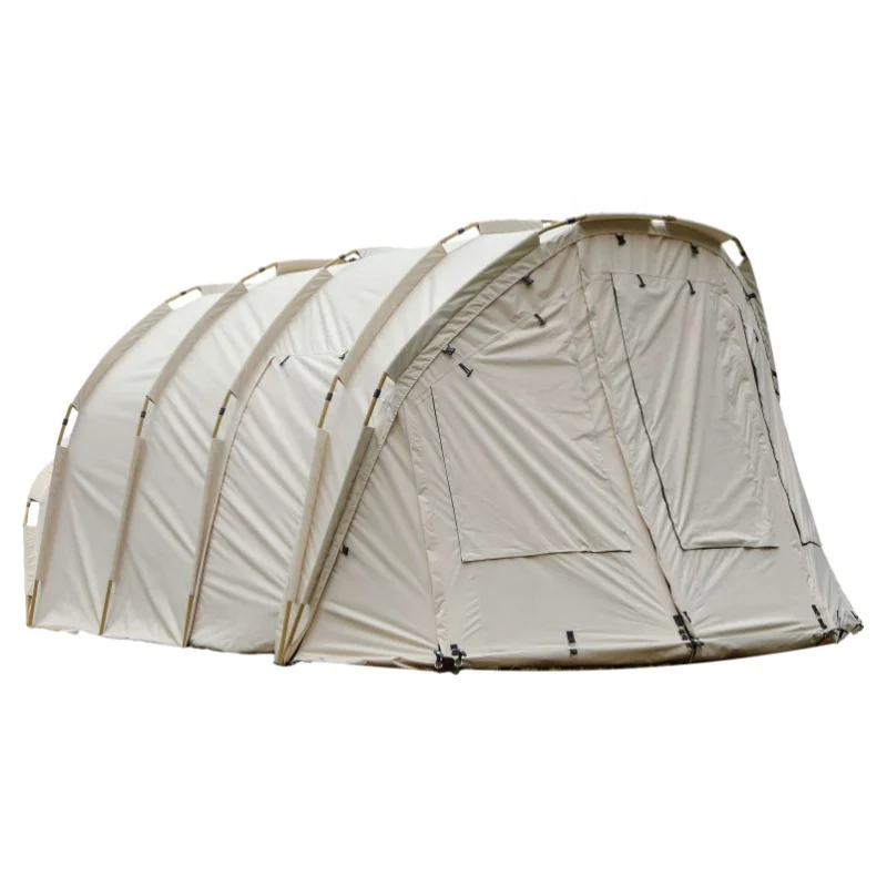 

Large Camping Tent Waterproof Outdoor Family Thickened Rainproof Double-layer Camping Tunnel Tent