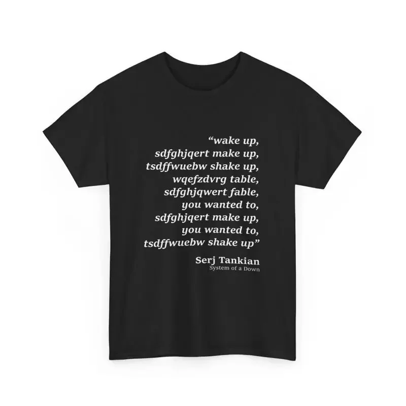 Wake Up T Shirt Make Shake Table