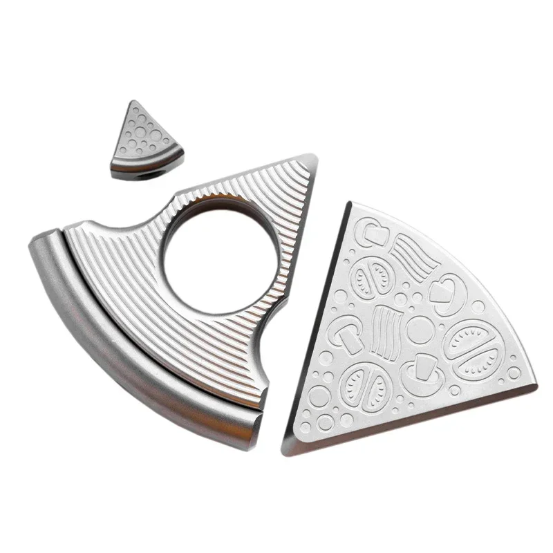 Sharp Shark Pizza Tiger Ring Single Titanium Alloy Finger Holder Broken Window Car Legal Weapon Survival Outdoor EDC