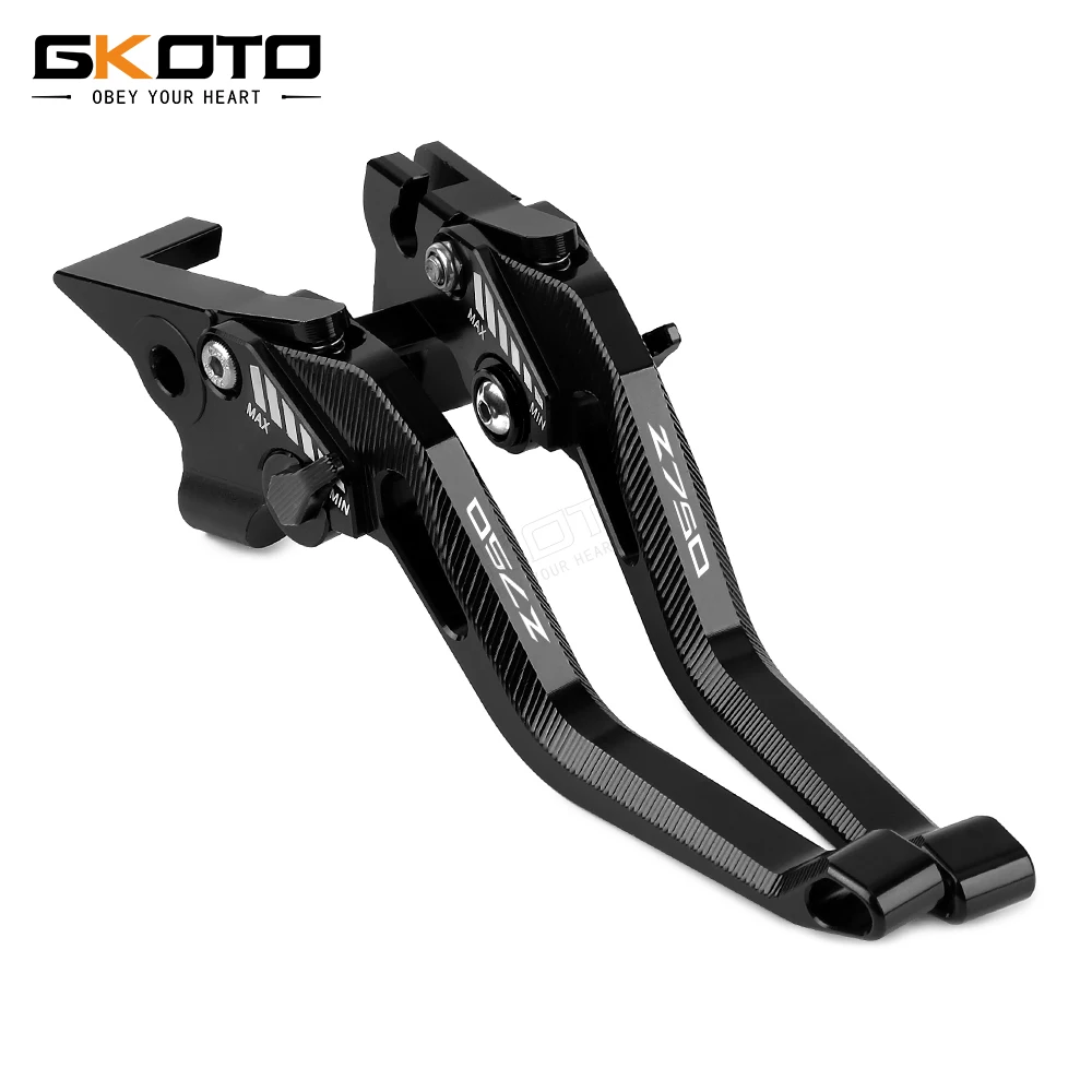 For Kawasaki Z750 Z 750 2004-2006 / Z750 2007-2012 Motorcycle Adjustable Short CNC Brake Clutch Levers With LOGO