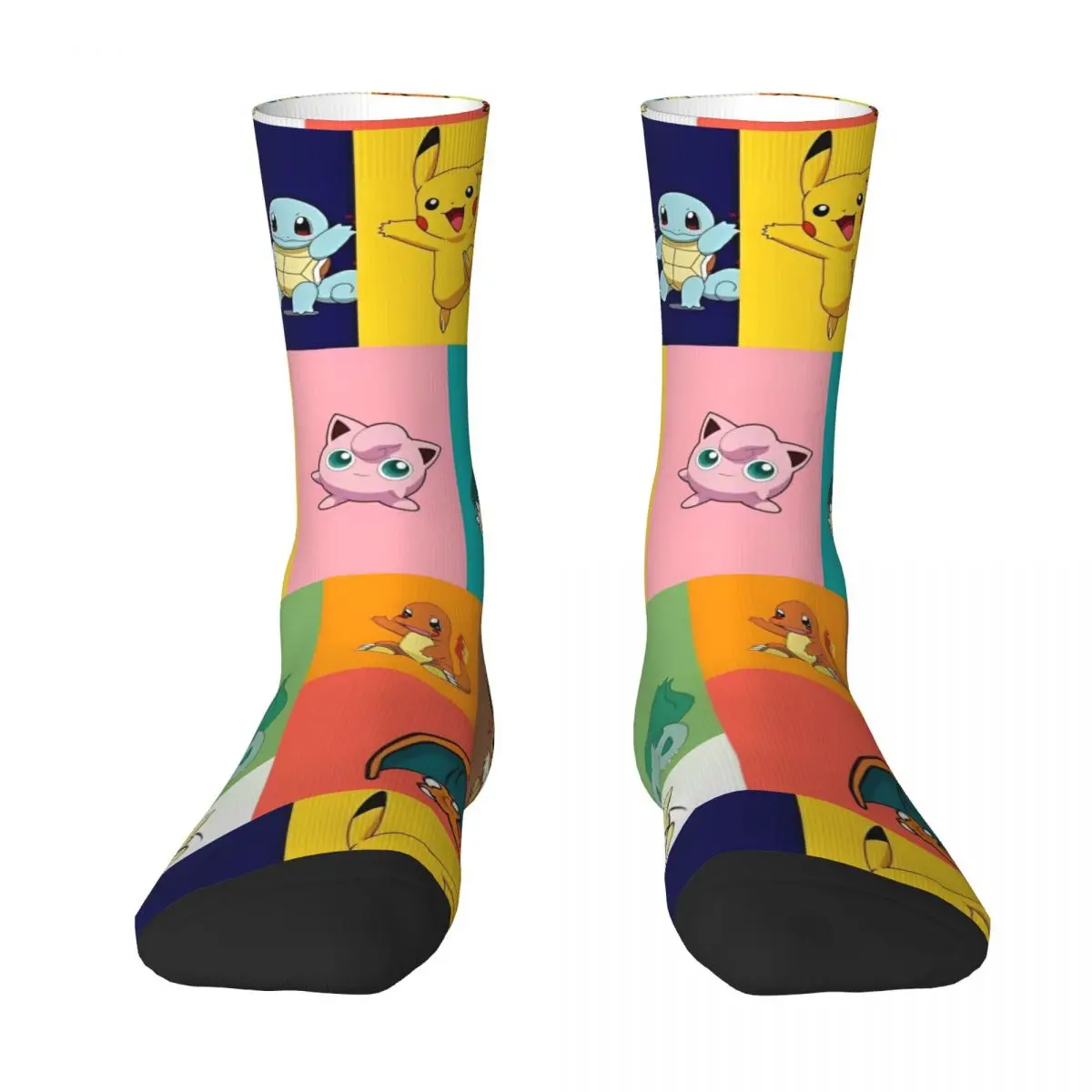 Japanese Anime Pokemon Socks Autumn Stockings Kawaii Adults Men High Quality Socks Pattern Outdoor Anti Skid Socks