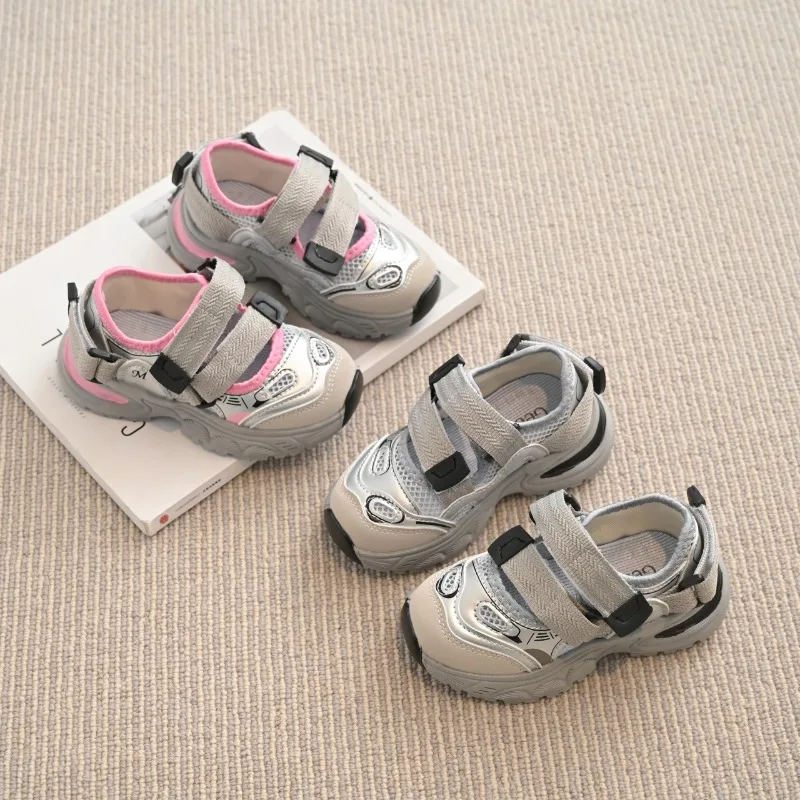 

2025 New Women's Breathable Hollow Out Sneakers Summer New Soft Bottom Thick Heel Mary Janes Casual Shoes Детская Обувь