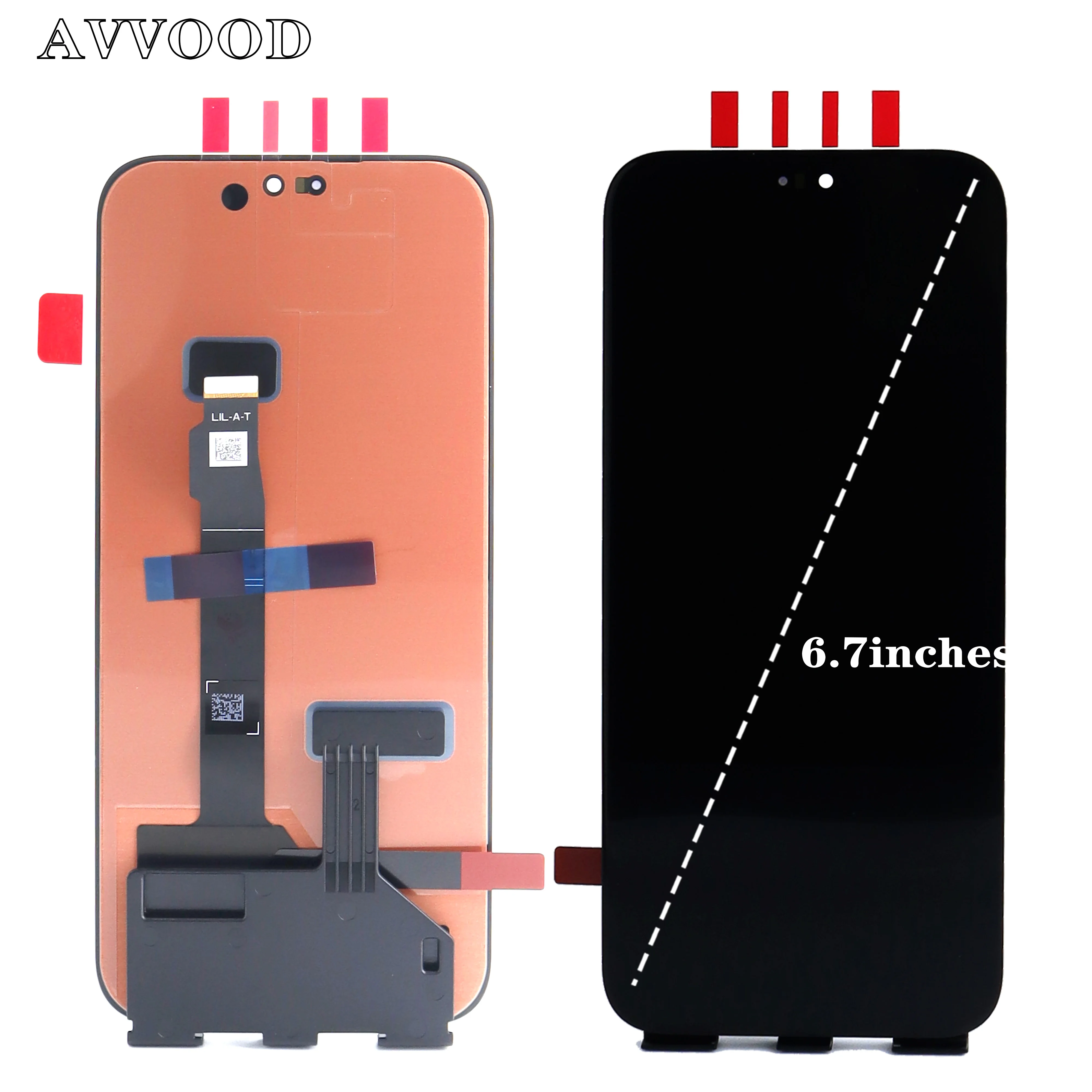 AMOLED Display Screen Frame, Touch Panel Digitizer for Huawei Honor X8B LCD, LLY-LX1, LLY-LX2, LLY-LX3, 6.7