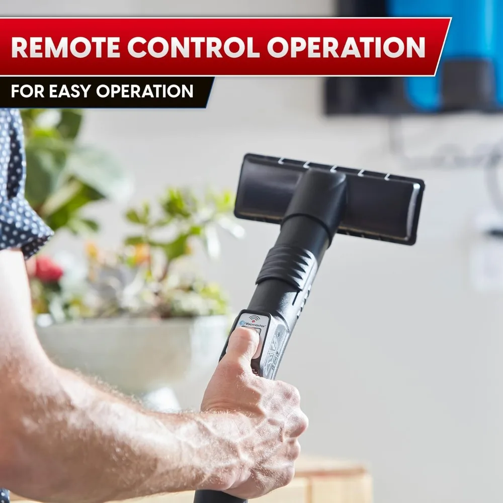 Aspirapolvere umido/secco da parete da 5 galloni e 5 cavalli con telecomando