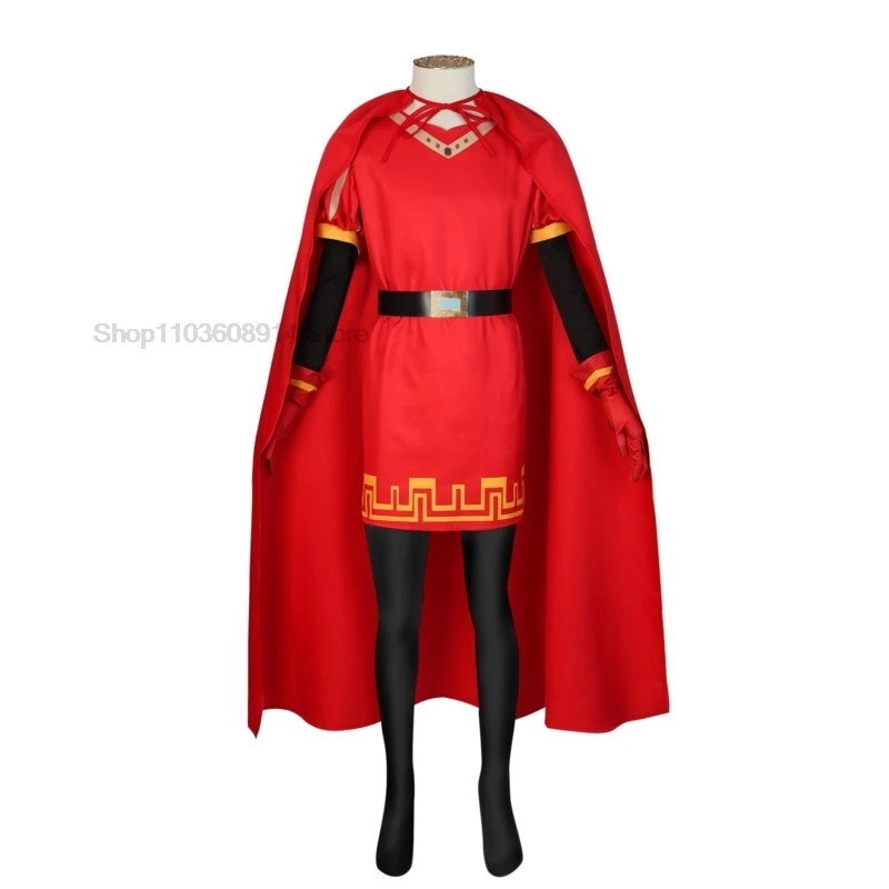 Lord Farquaad Cosplay Anime Costume Uniform Cloak Glove Hat Set Medieval Cosplay Halloween Party Red Outfit For Kid Women Men