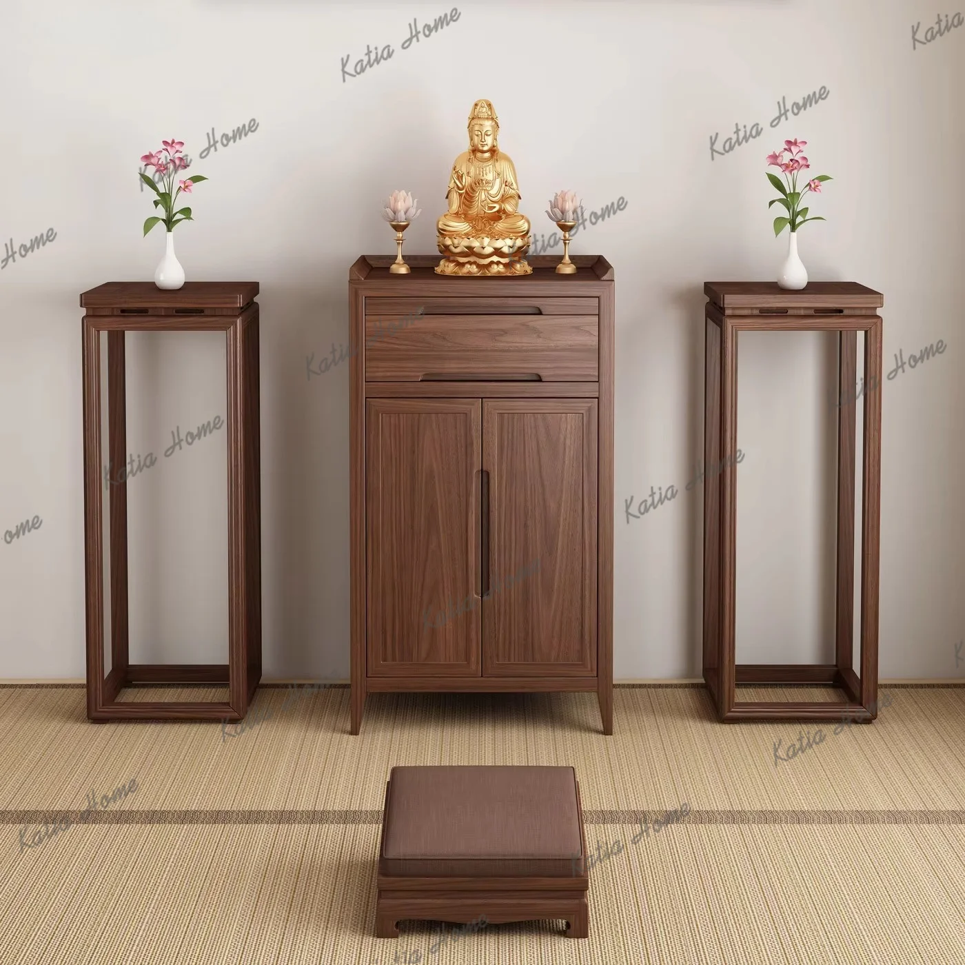 PG  new Chinese style Guan Gong table incense table small  Buddha table Gongtai modern simple God of Wealth