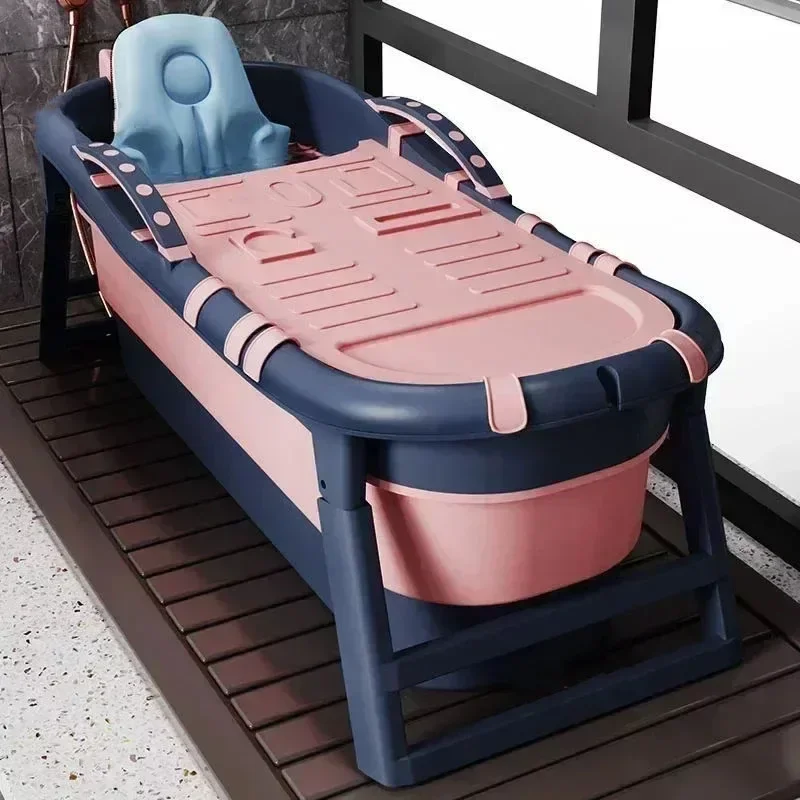 Modern Folding Portable Bathtubs Home Ice Bath Swimming Pool Adult Bathtub Simple Indoor Hot Tub Plastic Large Full Body Bathtub