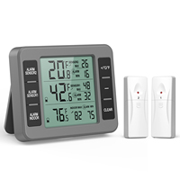 ORIA Fridge Thermometer Digital Freezer Thermometer with 2 Sensors Refrigerator Therm Wireless Indoor Thermometer for Home