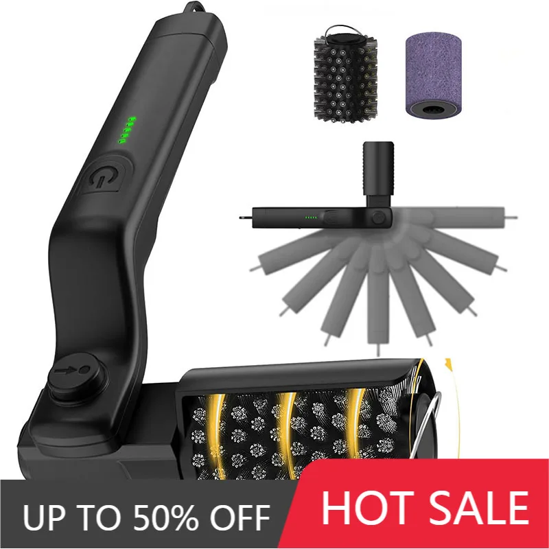 Electric Barbecue Brush Portable Grill Heavy Oil Stains Brushes Steel Wire BBQ Grill Cleaning Tool Wireless Barbecue Brushes