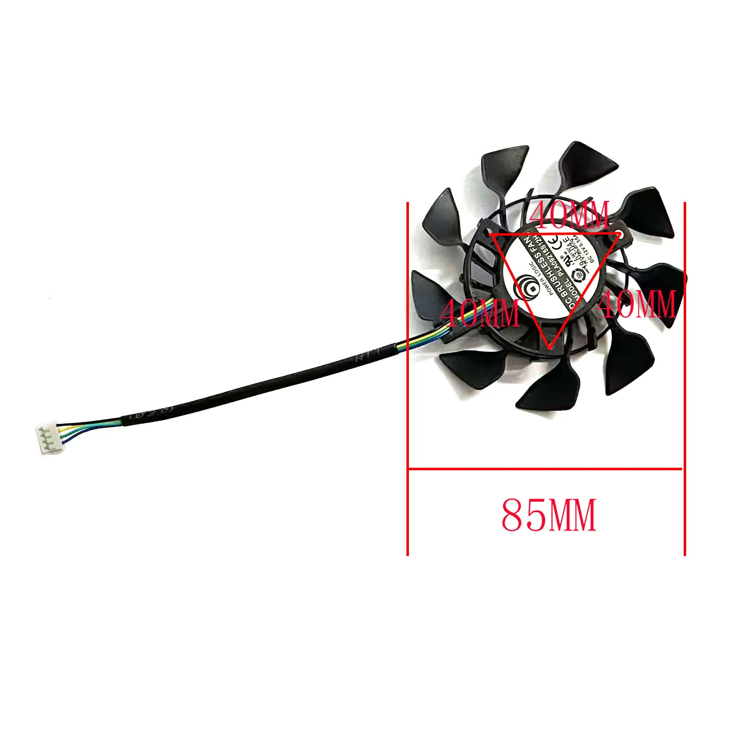 Brand New 85MM 4PIN PLA09215S12H FD9015U12S T129215SU Suitable for ASUS GeForce GTX 760 670 970 MINI Graphics Card Fan
