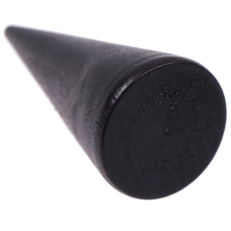 

Новая винтажная черная деревянная подставка-конус для колец, держатель-органайзер для колец на палец