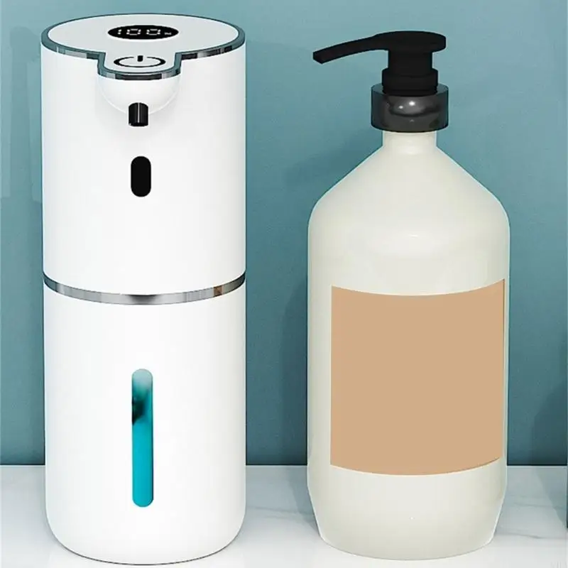 

U4LA Countertops 380ml Soap Dispenser Automatic Induction Foam Hand Washer Touchless Foaming Soap Dispenser Easy to Use
