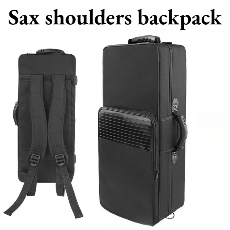 Nylon Alto Saxophone Backpack Shoulders Portable Shockproof Stable Lightweight Saxophone Bag Musical Instrument Accessories