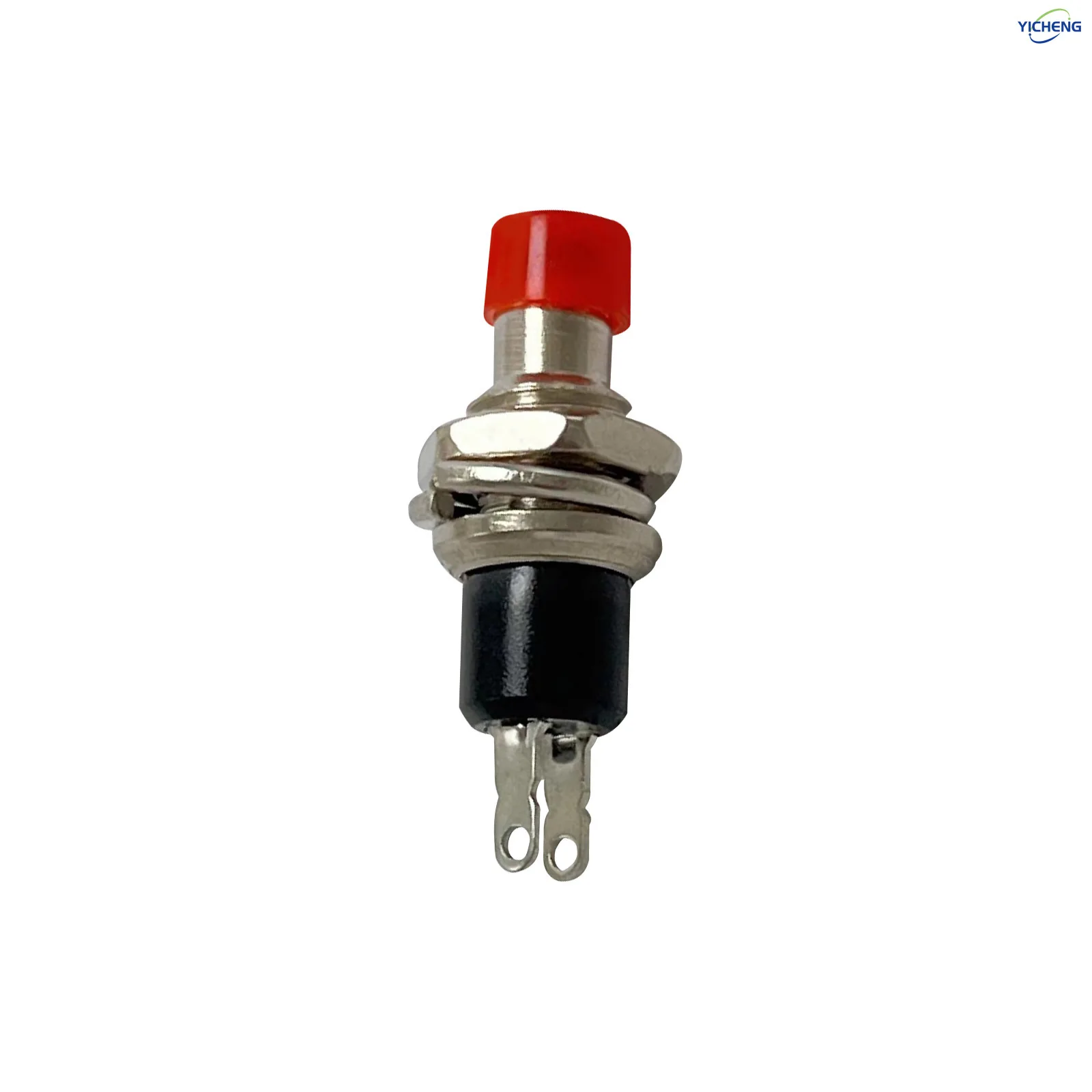 12 قطعة زر بدون مفتاح قفل 7 مم مصغر، NC - اضغط للإغلاق/NO - اضغط للفتح، كابل ملحوم 150 مم، اختر، طول قابل للتخصيص.