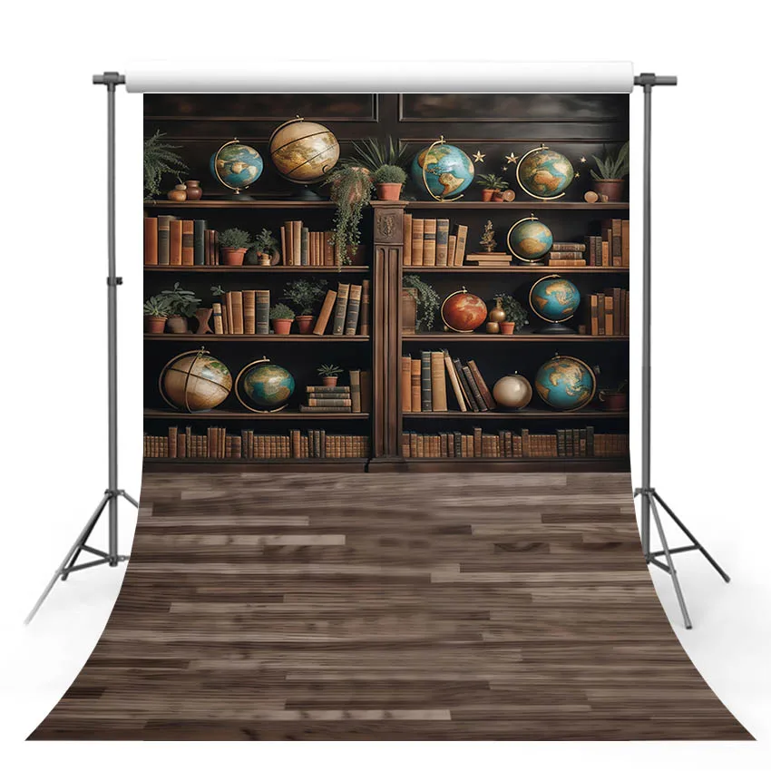 Mehofond Bookshelf Backdrop Vintage Bookcase Magic Books Grunge Ancient Library Student Photography Background Photo Studio Prop