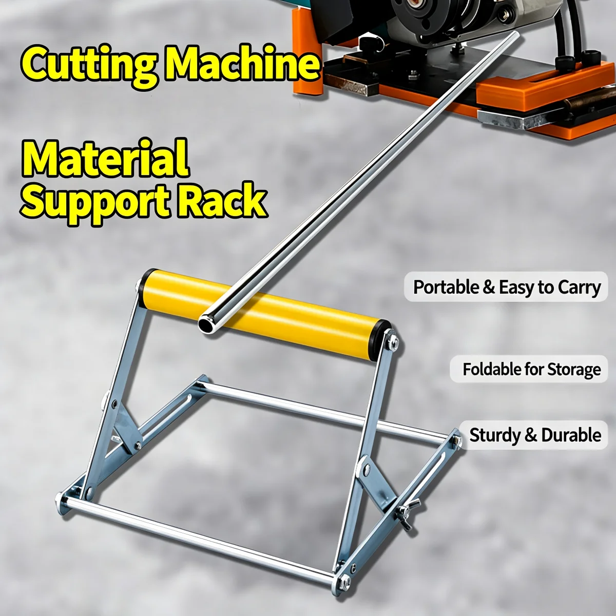 Adjustable Height Table Saw Roller-Stand Attachment,Cutting Machine Miter Saw Roller Support Stand For Woodworking Support Frame