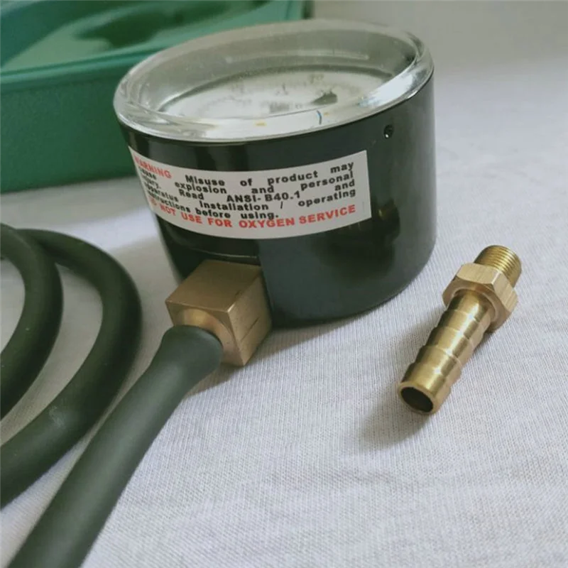 

Комплект манометра для природного газа или газового коллектора LP, комплект для испытания давления газа, длина шланга 3,3 фута, латунный разъем NPT 1/4 дюйма