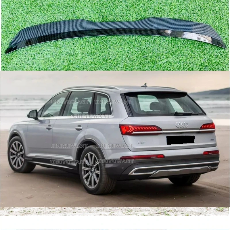 Rear Roof Lip Spoiler For Audi Q7 4L S-Line MX Rear Wing Extension ABS Plastic Gloss Black Car Tail Trunk Wing