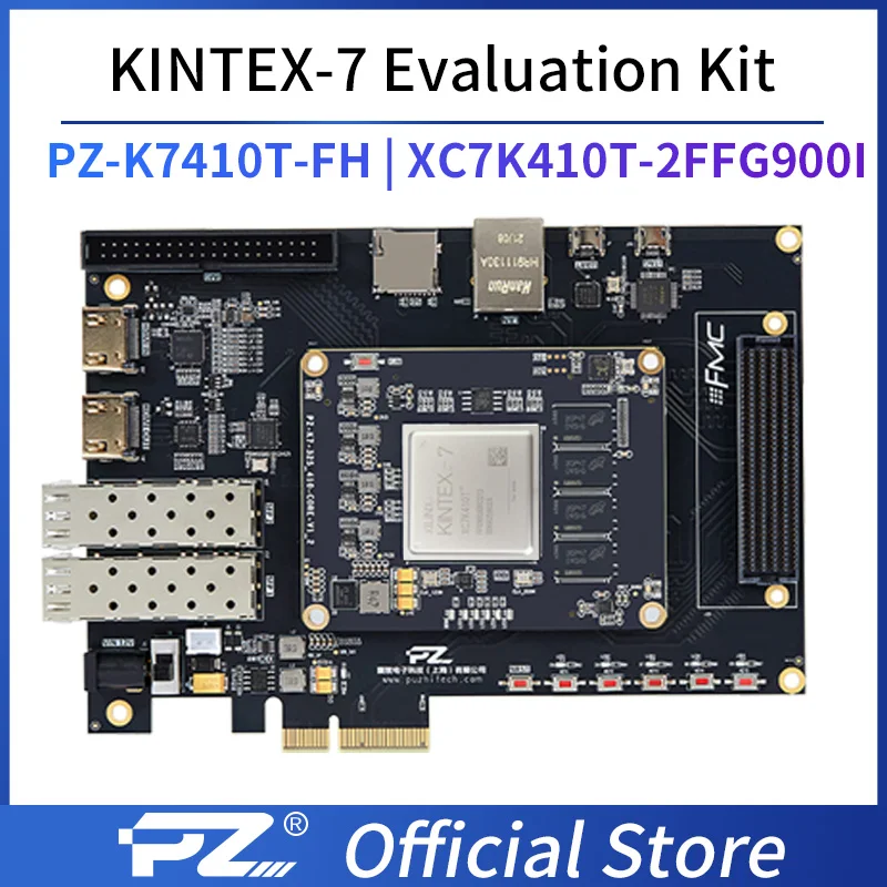 

PuZhi PZ-K7410T-FH KFB Evaluation Kit Xilinx Kintex-7 410T FPGA Development Board XC7K410 PCIE USB SFP K410T