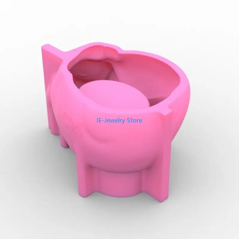 

W8KF DIY Silicone Little Flower Pot Storage Box Mold for Succulent Plants Decor