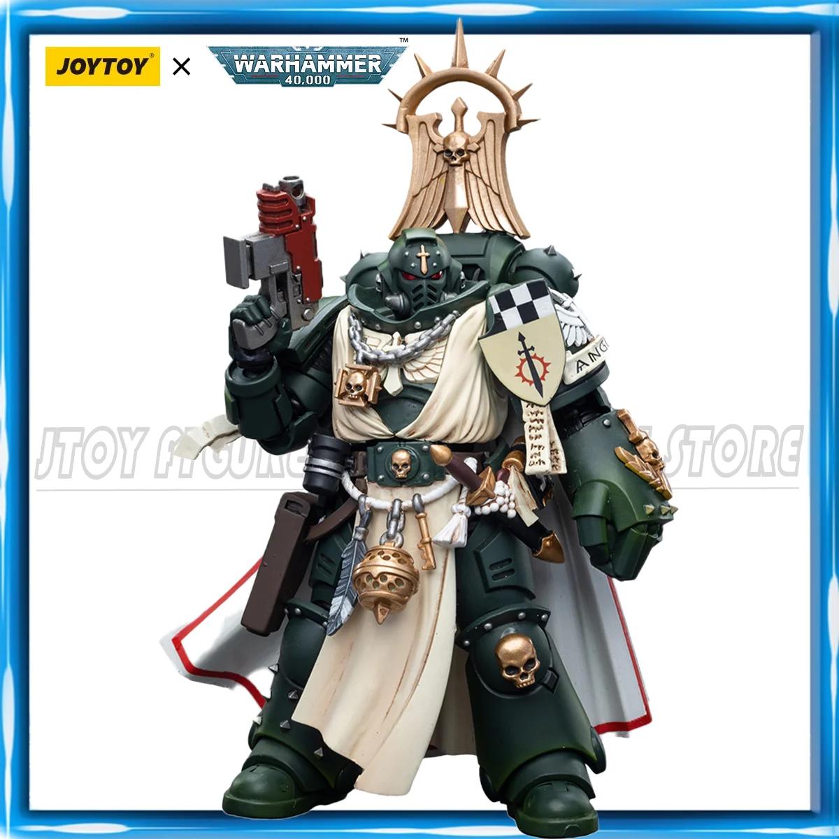 [Pre Sale] JOYTOY  Action Figure 1/18 40K Dark Angels Master Lazarus Master With Power Fist Anime Military Model