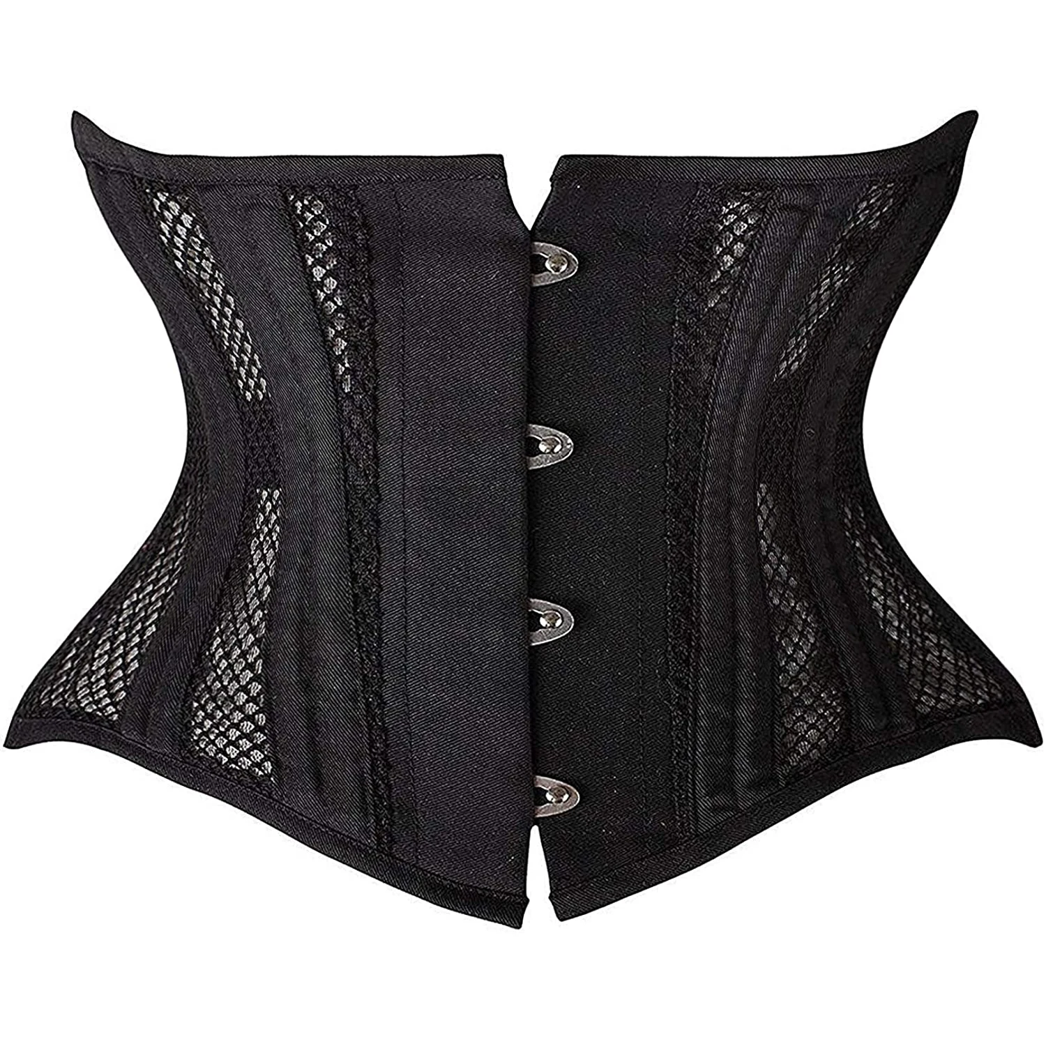 Sexy Gothic Corset Short Torso Waist Trainer Body Shapewear Women Slimming Waist Belt White Black Corset Bustier Underbust Fajas