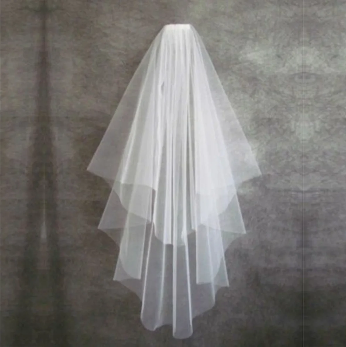 Simple Ribbon Edge Soft Tulle Wedding Veils with Comb Marriage Wedding Accessories 2026