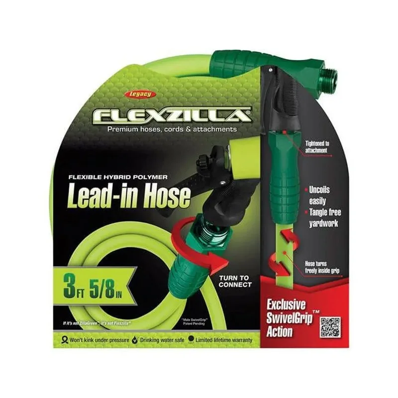 

Flexzilla SwivelGrip Garden Hose Hybrid Polymer 5/8 Inch ZillaGreen