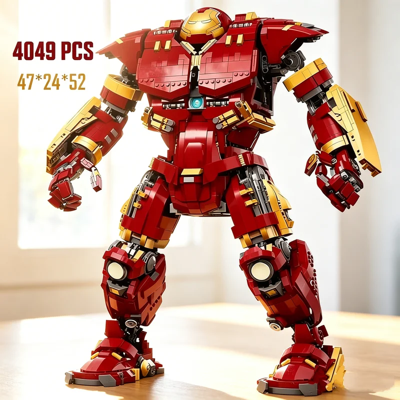 

В наличии 4049 шт. Новая серия MK44: Гигантский робот-конструктор, модель 76210. Креативные развивающие игрушки DIY для детей, праздничный подарок.