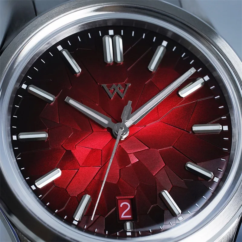 WM Watch Automatic Mechanical Watch NH35 Glacier Series 100M Waterproof AR Coated Sapphire Welly Merck Watches For Man WM226