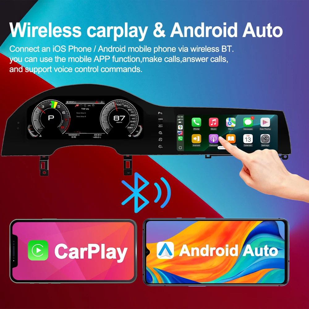 

Цифровой кластер Navihua с автомобильным DVD-плеером, двойным экраном, Android, автомобильным радиоприемником, ЖК-инструментом для Audi Q7 2005-2015, авторадио