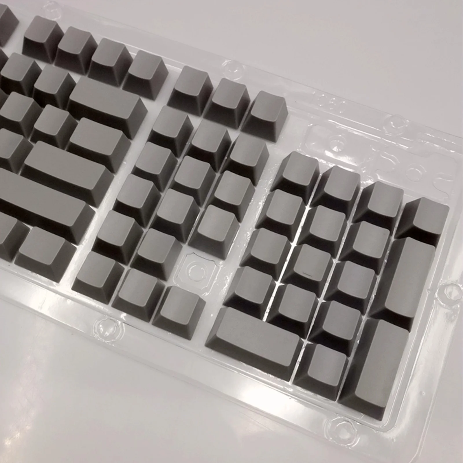 Retro Grey POM Keycap, OEM Profile, For 61/64/75/84/87/98/104/108 Mechanical Keyboard