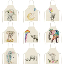 Creative elephant pattern House cleaning Apron for children customizable apron Child apron aprons for women Woman kitchen apron