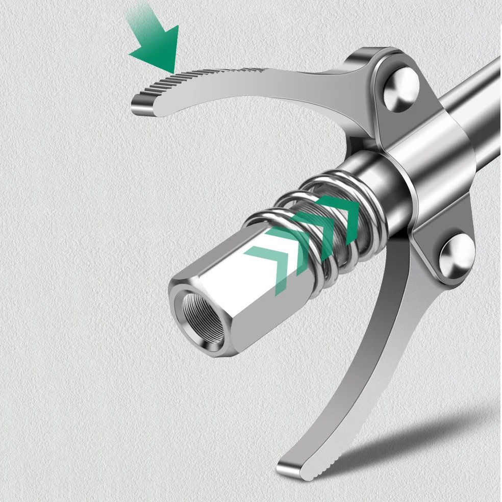Alta Pressão Graxa Gun Acoplador, Punho Duplo, Bomba De Óleo Do Bico, Seringa Do Carro, Lubrificante Reparação Acessórios, 10000PSI