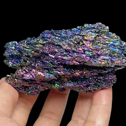 Natural Colorido Carborundum Pedra Espécime, Carboneto De Silício, Cristal De Quartzo Preto, Amostra Mineral, Home Decor, Collectibles