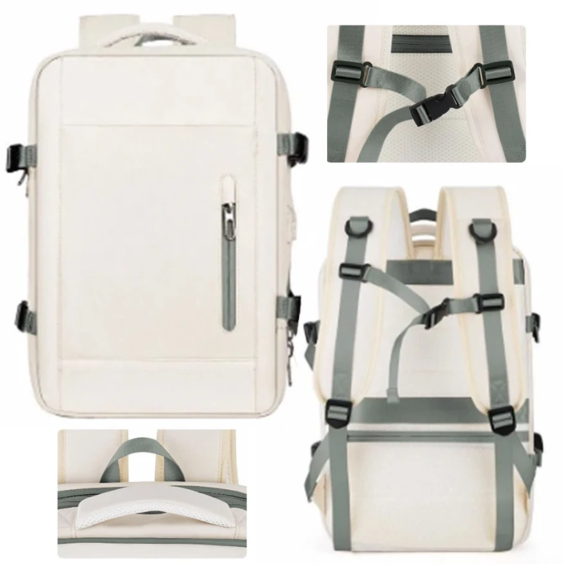 

Men's travel backpack, expandable for business and travel, waterproof women's large capacity computer backpack