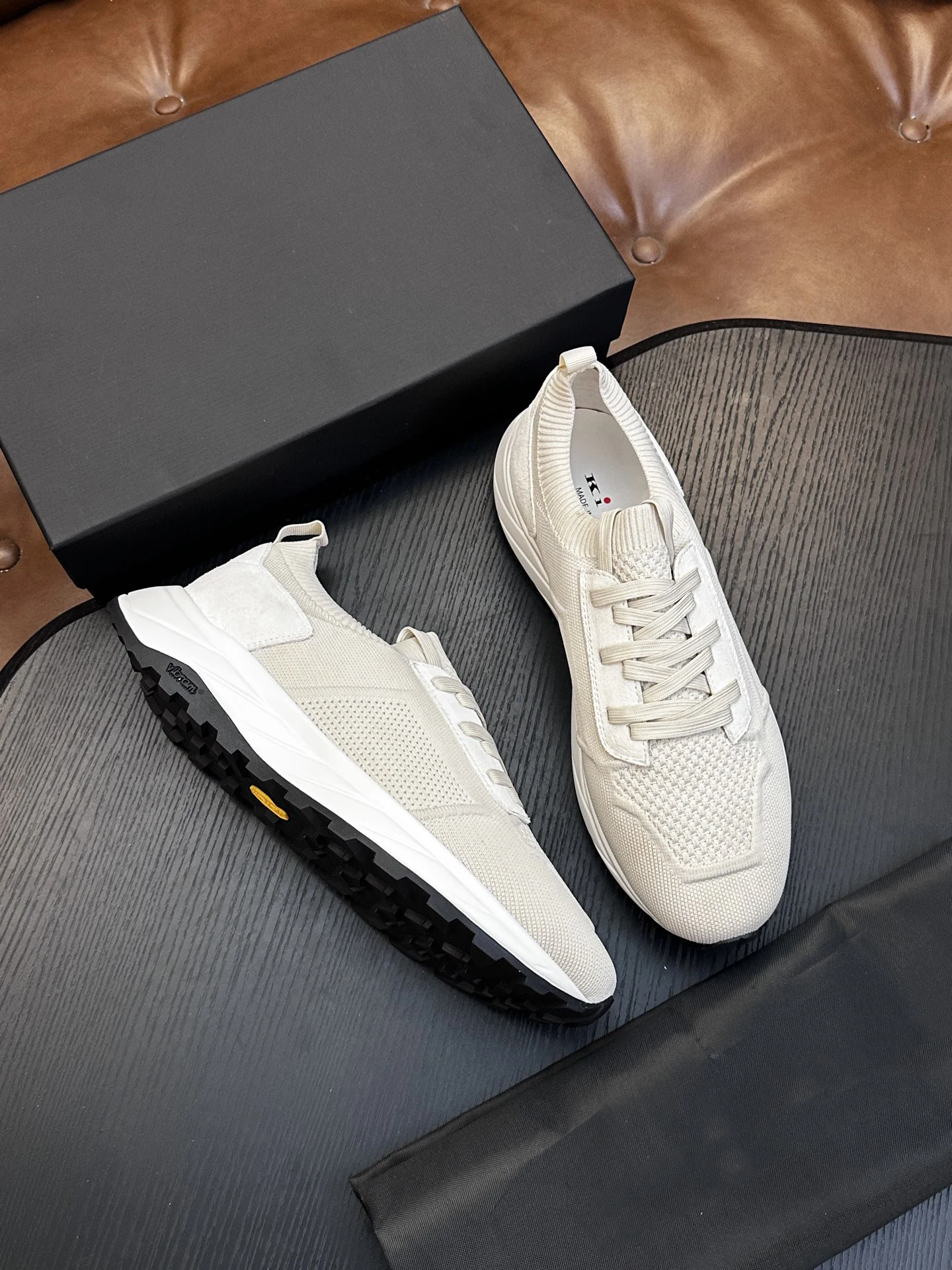 OECHSLI Shoes Cowhide 2027 new knitting casual Embroidery Comfort genuine leather High quality Men‘s European big size 38-47