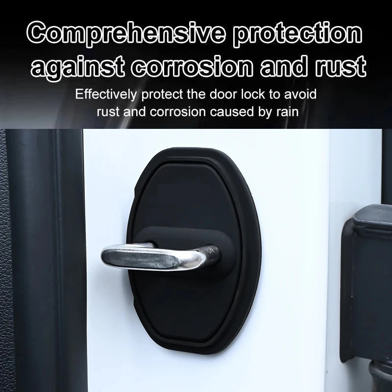 2PC/4PC/set Silicone Car Door Lock Buckle Protection Cover for Audi A1 A3 A4 A5 A6 A7 A8 Q1 Q3 Q5 Q6 Q7 Q8 RS3 RS4