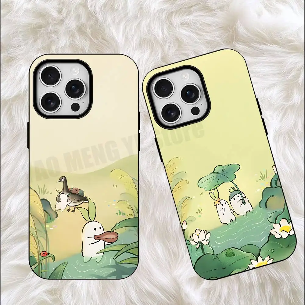 

Tao Yuan LUO Matte Silicone Soft Case For iPhone 17,17E,16,16E,15,14,13,12,11 Pro Max For Magnetic Shell Frosted Cover