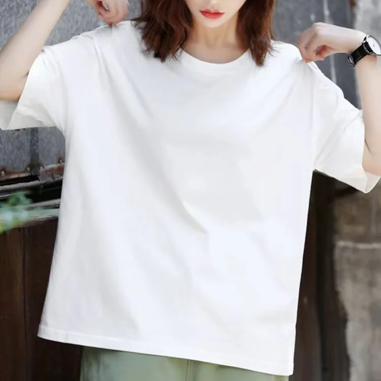 

Летние мужские и женские хлопковые футболки, однотонные, с круглым вырезом, коротким рукавом, белые, для пар, одежда