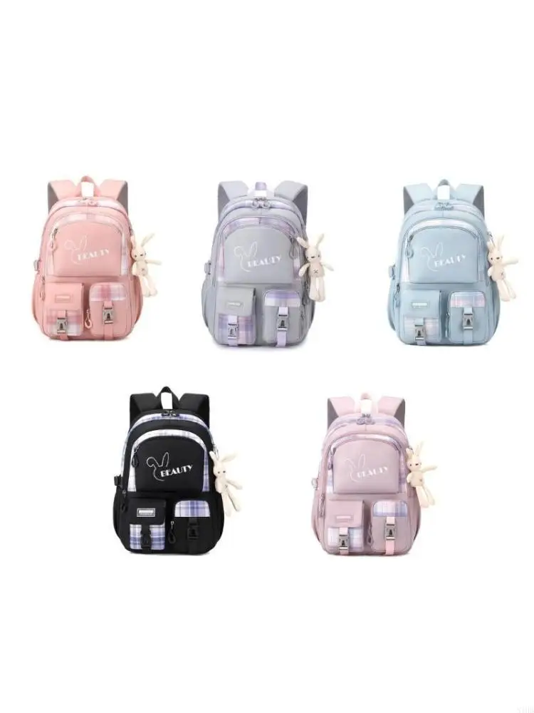 

Women Laptop School Bag Pendant Backpack Girl Casual Travel Bookbag