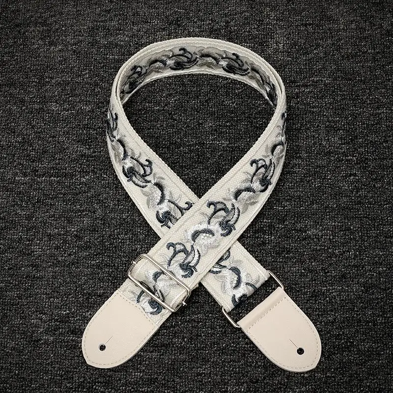 

Electric Guitar Strap Bass Strap Personality Embroidered Handmade Ukulele Strap