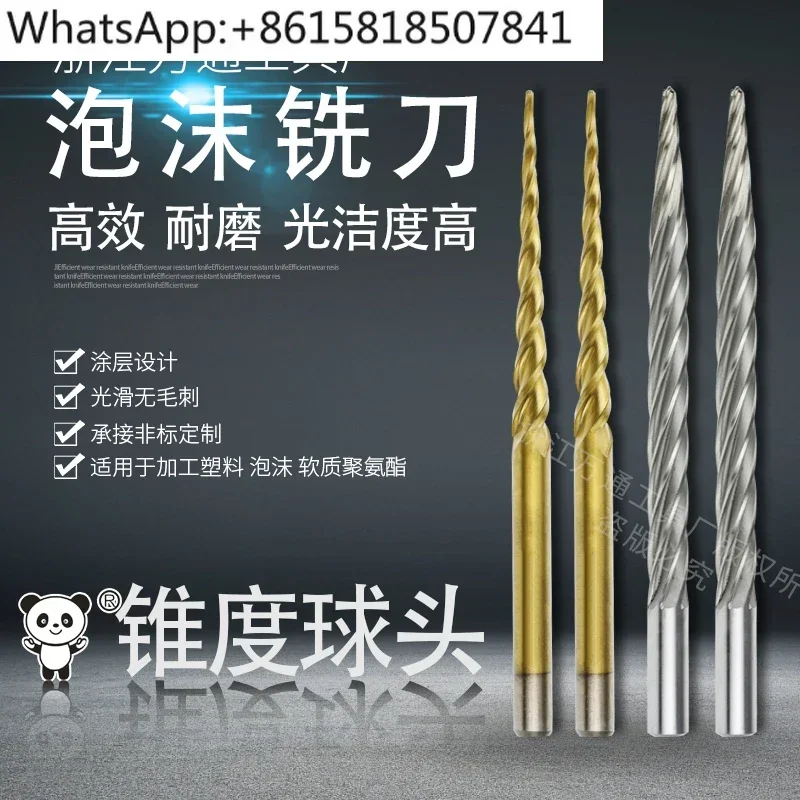 

Foam Milling Cutter Carving Cutter Taper Ball Head EPS Styrofoam Model Taper Extended Tilt Milling Cutter EVA Foam
