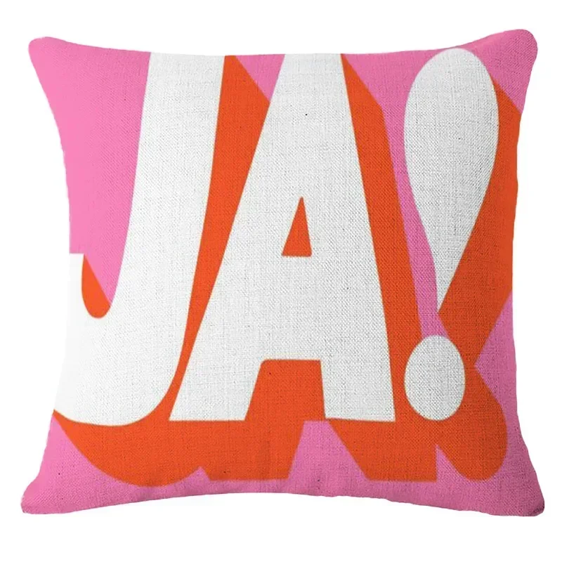 Pop Art Cushion Cover Polyester Cotton Linen Cartoon 45X45CM Pillowcase Sofa Chair Bed Livingroom Decorative Pillow Cover