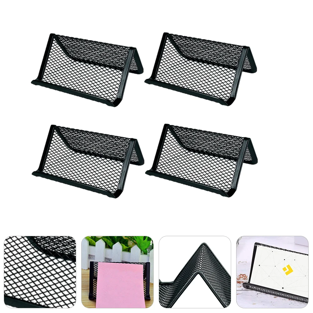 

4 Pcs Rack Business Card Holder Desktop Stand Mobile Phone Cards Holders Product