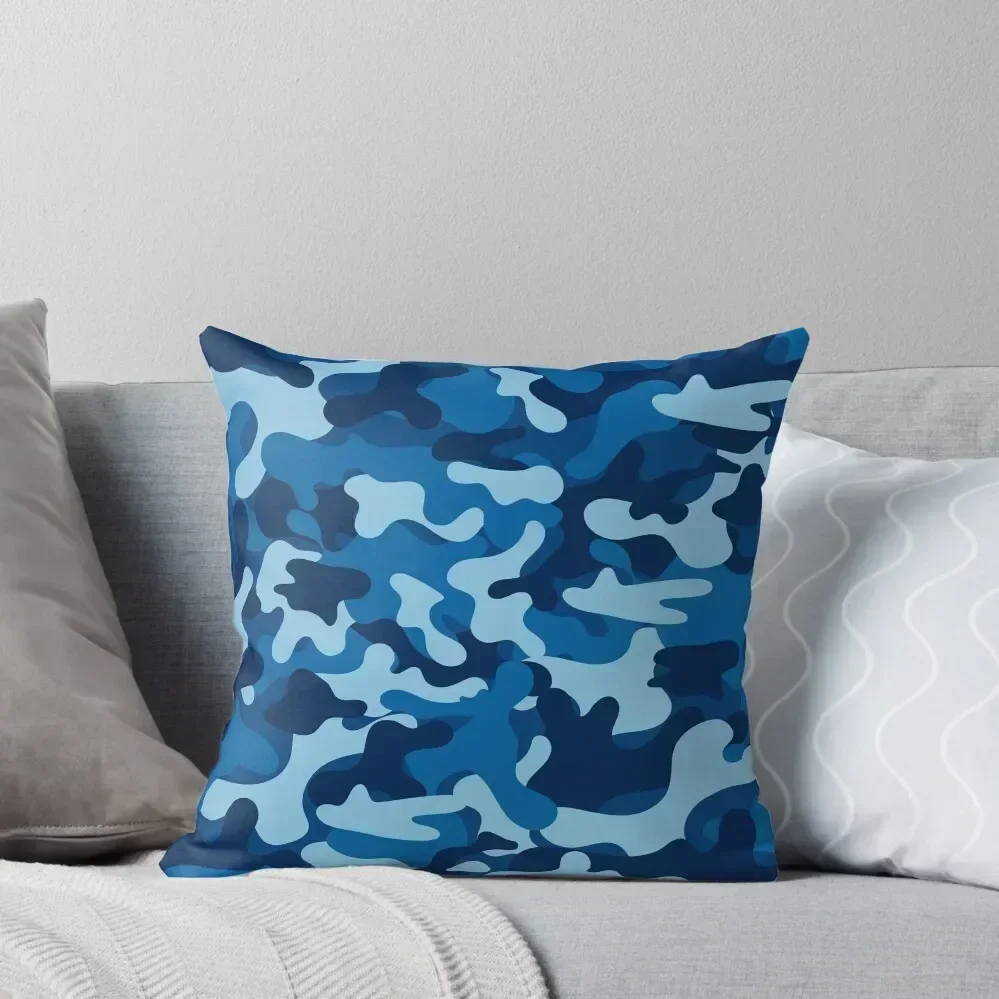 

Blue Camouflage Throw Pillow pillow pillowcase Luxury Pillow Cover christmas pillowcases Couch Cushions
