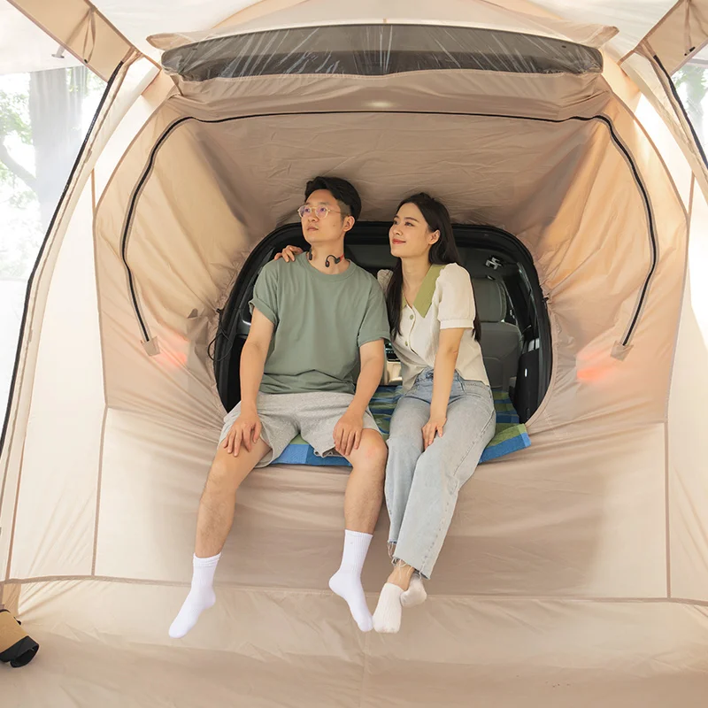 Camping outdoor equipment tent roof rain protection sun protection folding tailgate portable canopy tent