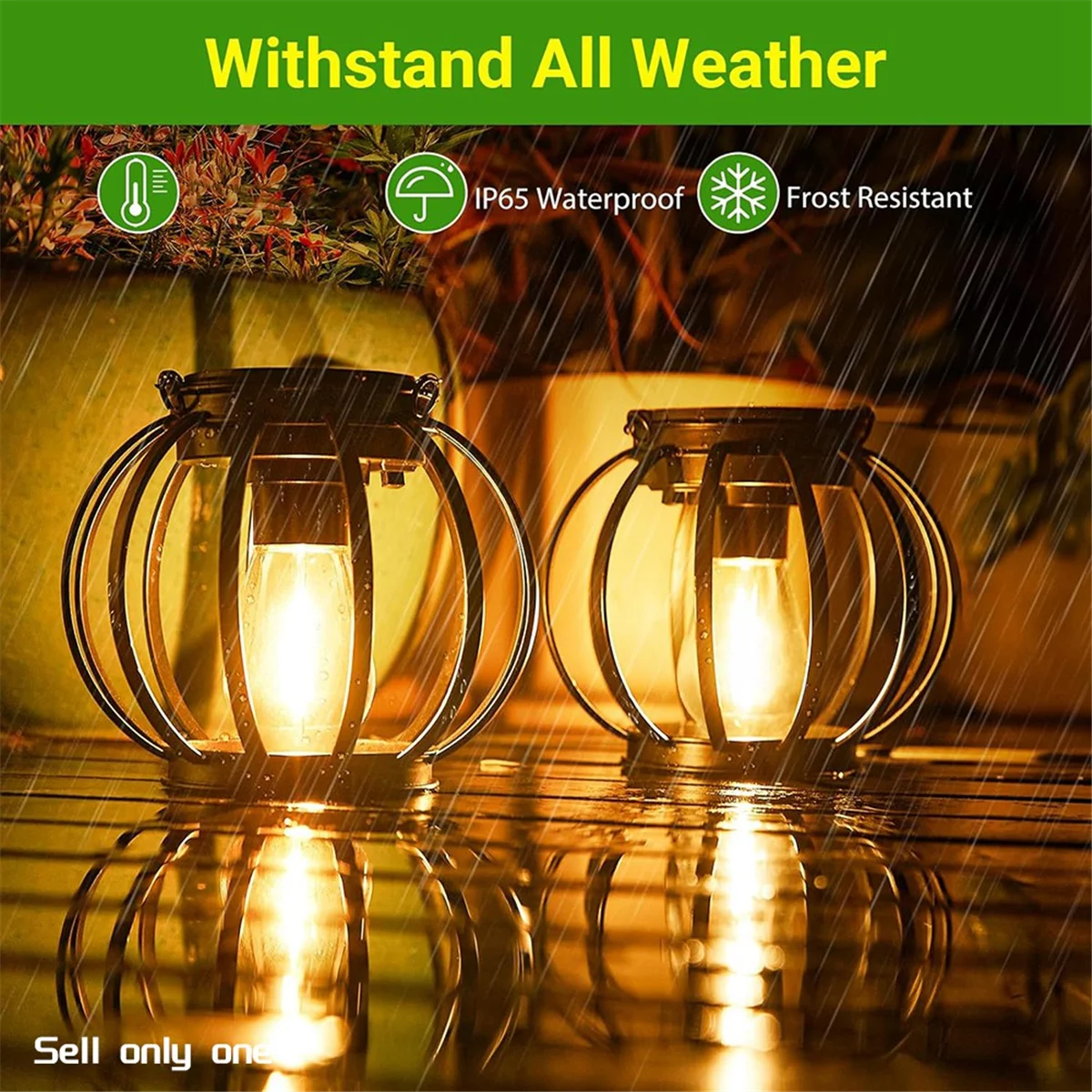 Outdoor Solar Lantern Hanging Solar Lanterns Outdoor Lights Waterproof Lanterns Garden Patio Party Decor B