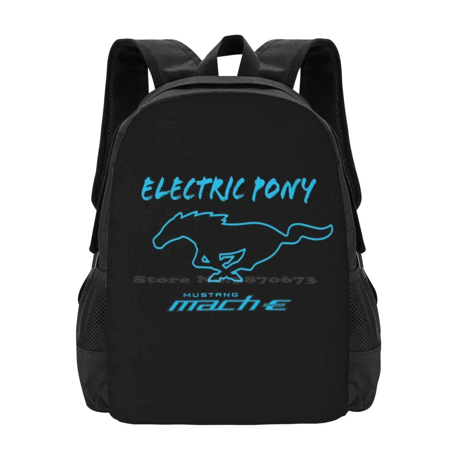 Electric Mach-E Large Capacity School Backpack Laptop Bags Mach E Mach E 1400